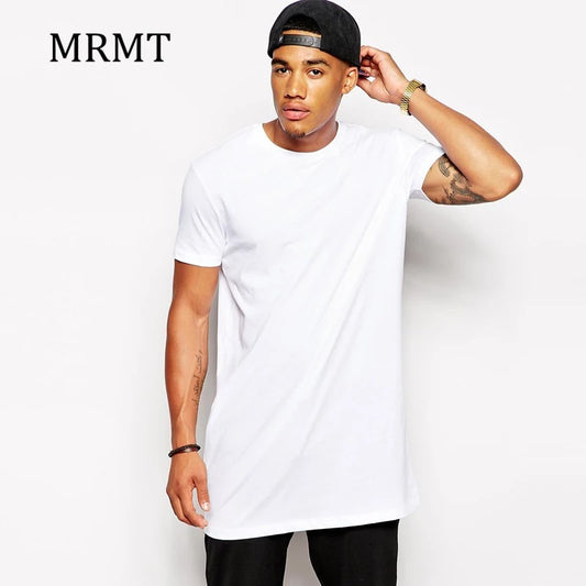 2025 MRMT White Casual Long Size Mens T-Shirts Hip Hop Tops Extra Long Tee Shirts For Male Longline Man T-Shirt Men T shirt