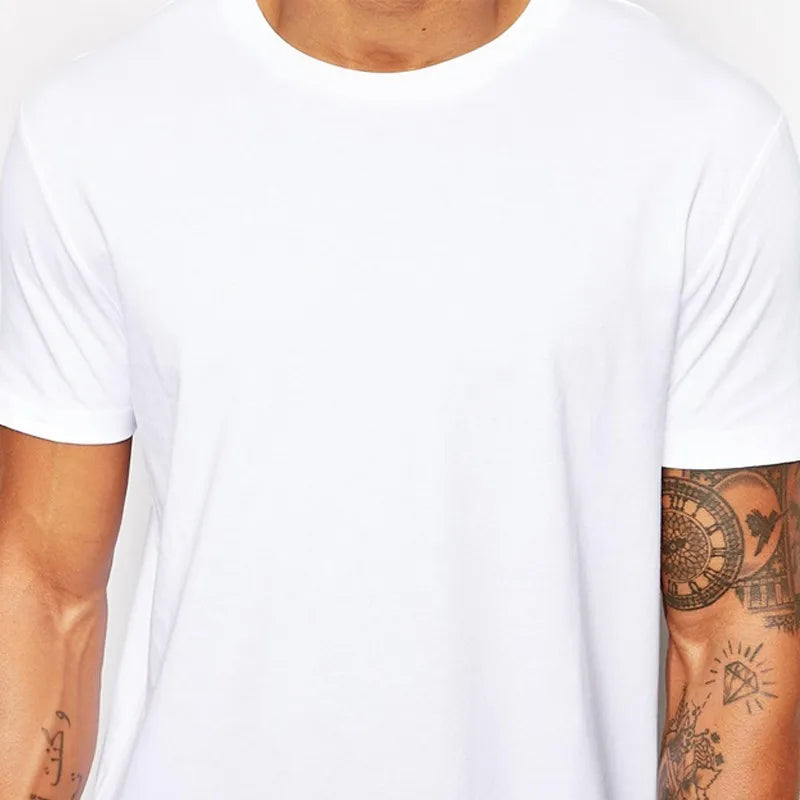 2025 MRMT White Casual Long Size Mens T-Shirts Hip Hop Tops Extra Long Tee Shirts For Male Longline Man T-Shirt Men T shirt