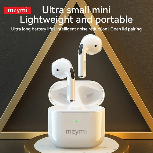 mzymi Bluetooth5.4 Earphone Pro 4 True Wireless Earbuds In Ear Sport Headphones Touch Control Waterproof Gaming Headset With Mic