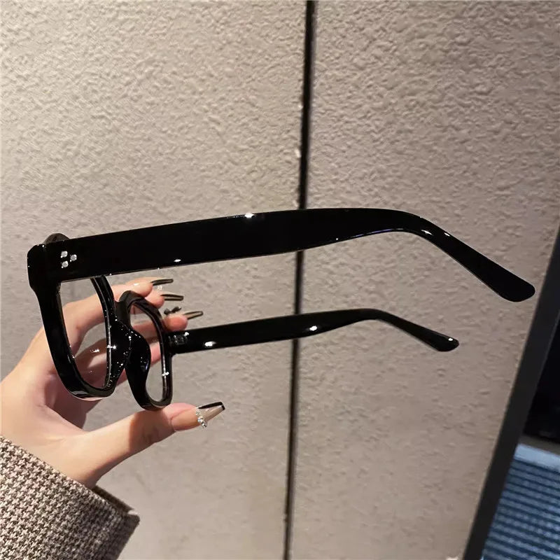 Retro Anti Blue Light Computer Glasses Frame Women Oversized Men Trendy Fashionable Stylish Eyeglasses Classic Spectacles Ouclos