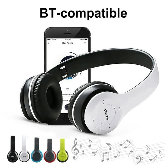 P47 Wireless Bluetooth Headphone With Microphone Foldable Headsets Bass HiFi Sound Music Stereo Earphone For Smartphones TV Game