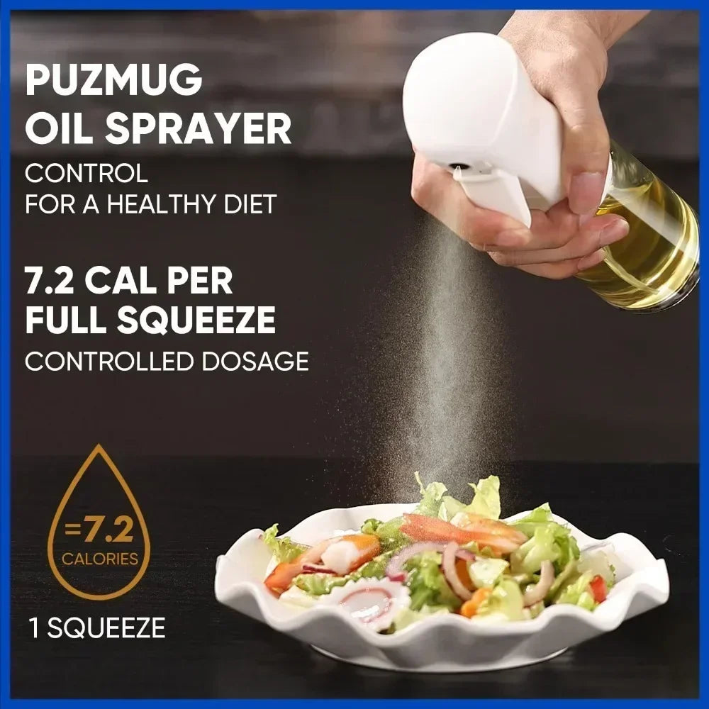 Kitchen Oil Spray Bottle Cooking Olive Oil Sprayer 200/300/500ML Pneumatic Spray Bottle Fitness Barbecue Spray Oil Dispenser