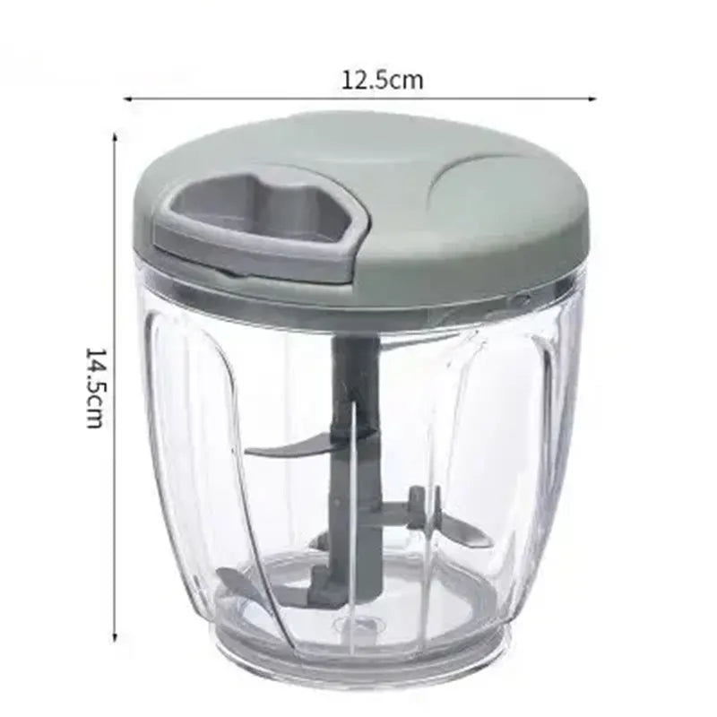 Home Kitchen Manual Ginger Grinder Garlic Mud Splasher Multifunctional Vegetable Cutter Handheld Meat Grinder Modern Minimalist