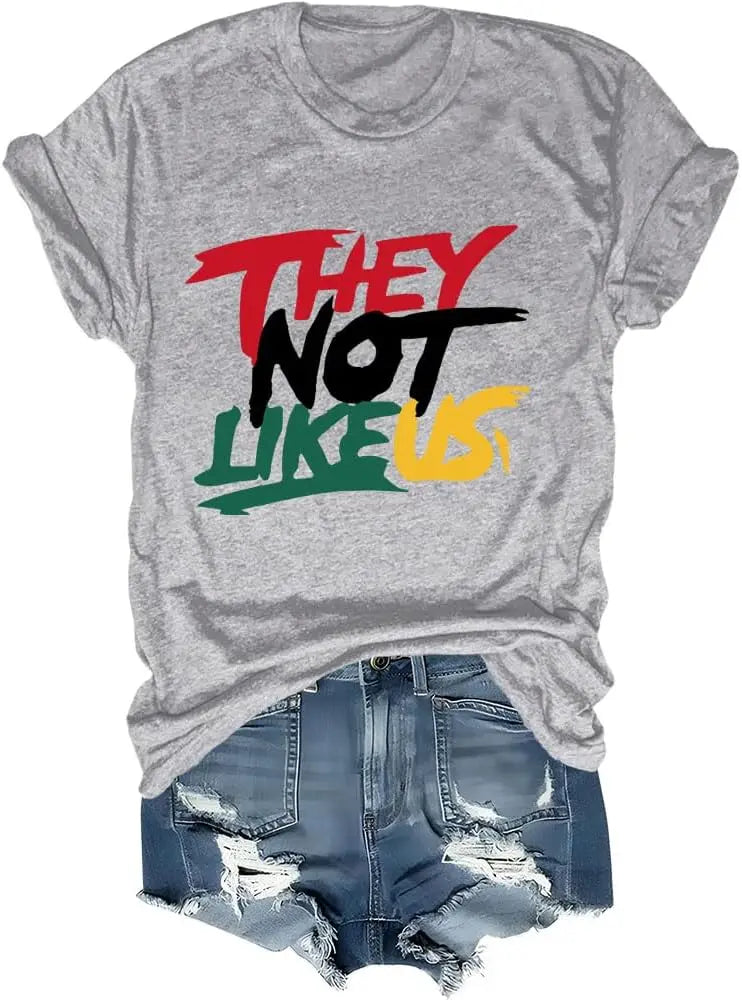 They Not Like Us Shirt They Not Like Us T-Shirt They Not Like Us Tshirt Women Clothing