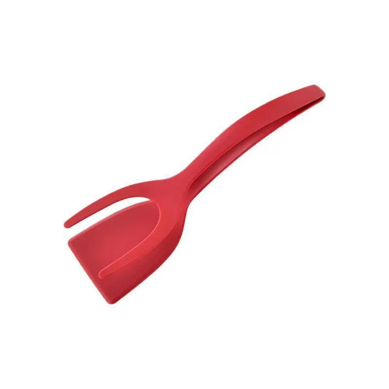 1Nylon Shovel Clip Steak Spatula Clip Two-in-One Kitchen Food Clip Egg Shovel Fried Fish Fried Egg Clip Flip Shovel