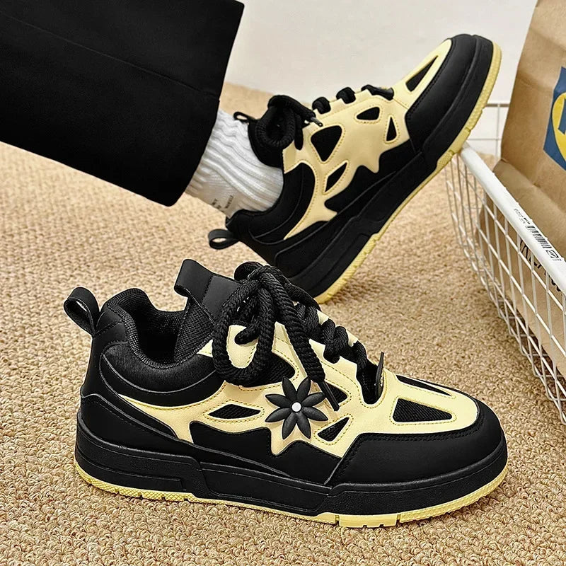 Fashion Mens Shoes Luxury Brand Sneakers Mesh Breathable Casual Shoe Trend Street Skateboard Shoes for Men Training Shoes Tenis